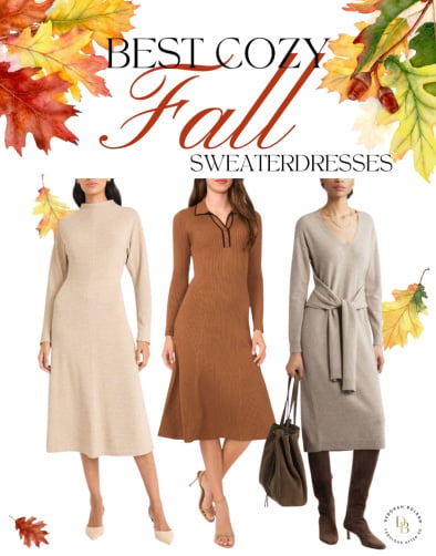 Best Fall Sweater Dresses for Women Over 50 | Fabulous After 40