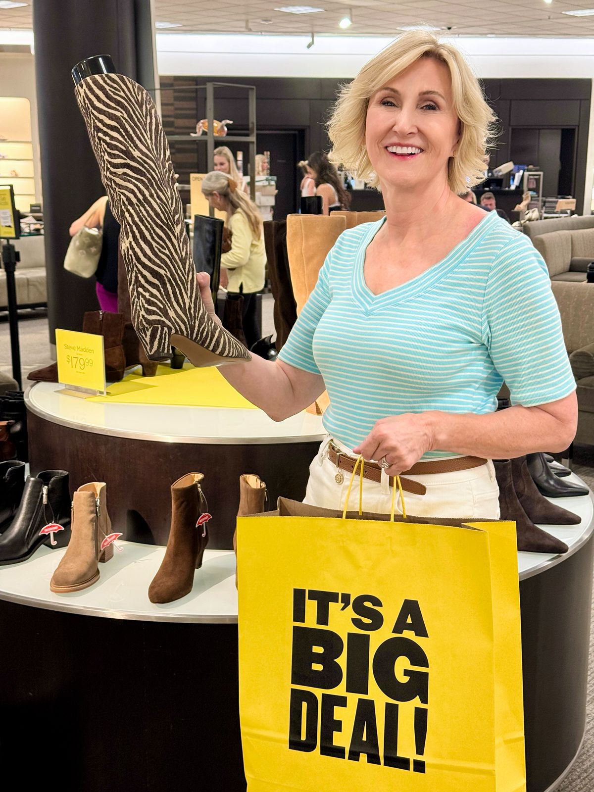 Nordstrom Anniversary sale shoe try on