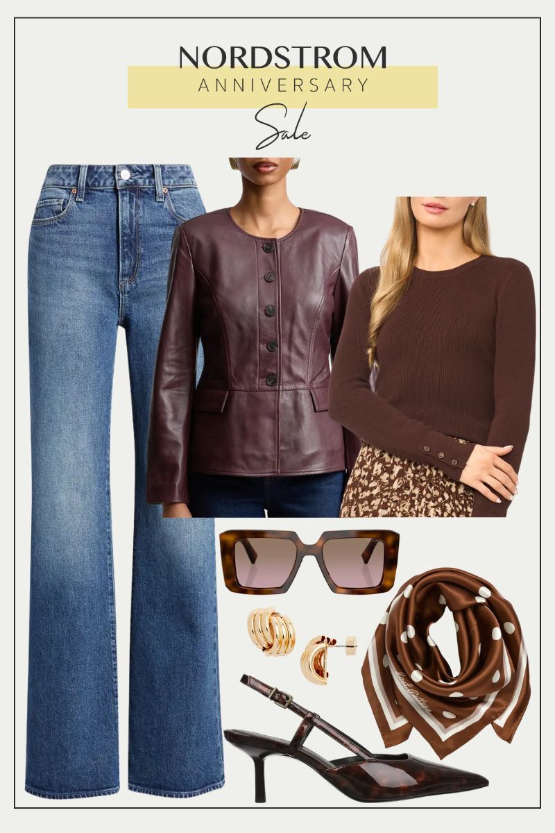 burgundy leather jacket with jeans