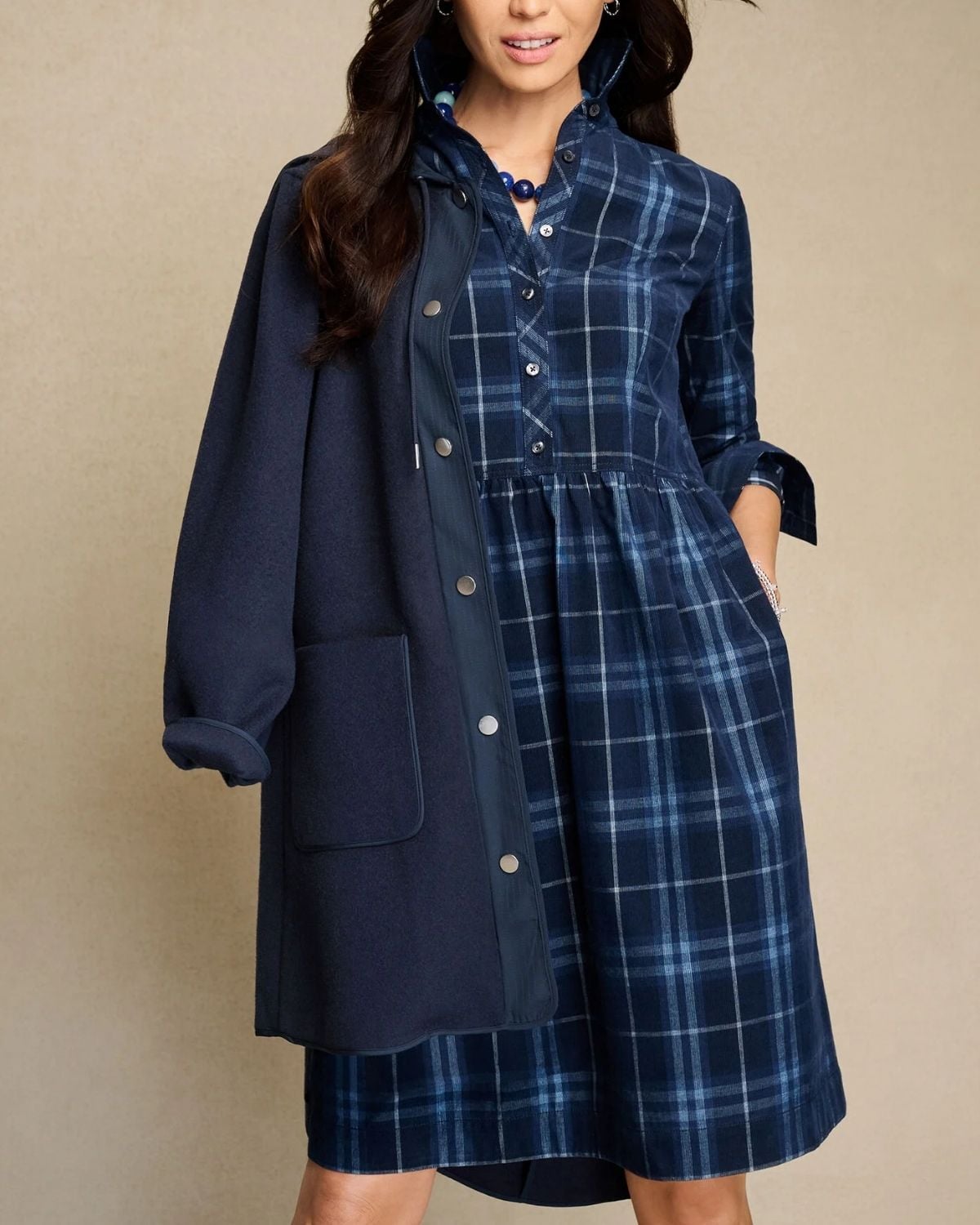 Corduroy Shirtdress - Magnificent Plaid