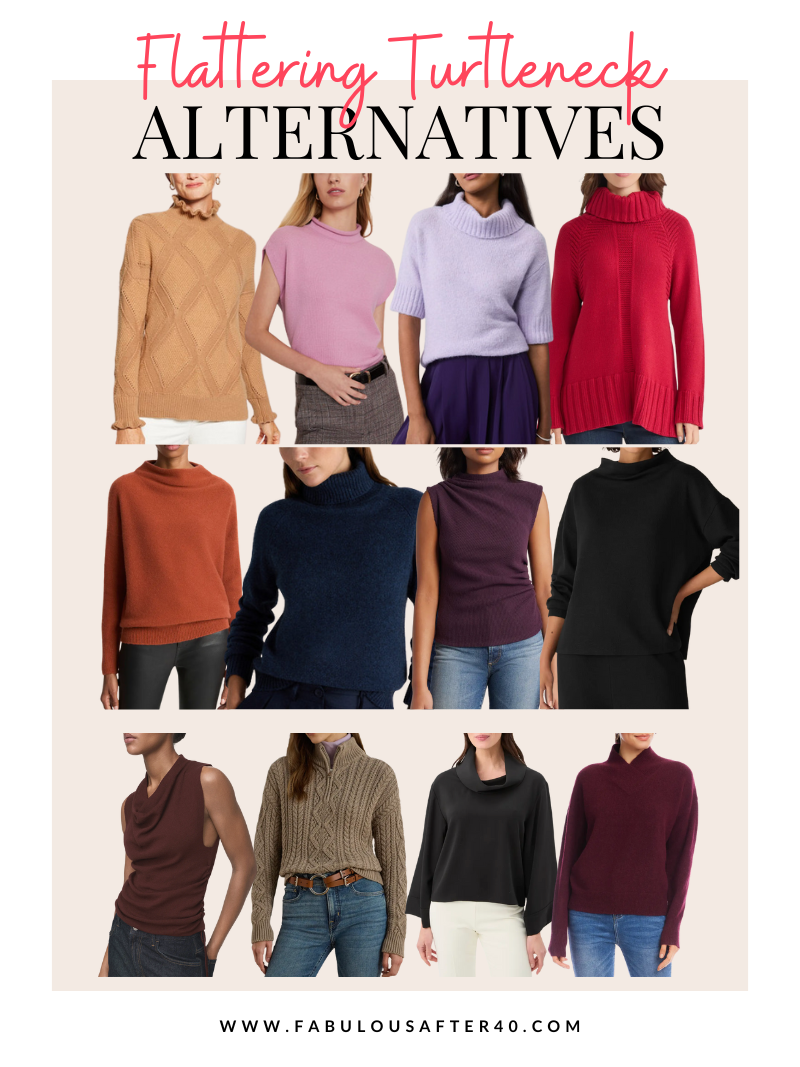 FLATTERING TURTLENECK ALTERNATIVE NECKLINES FOR FALL AND WINTER