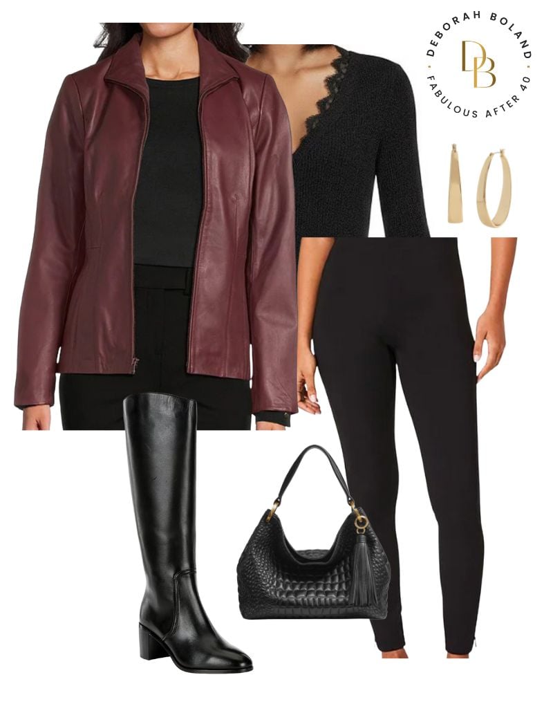Leather Jackets - Burgundy