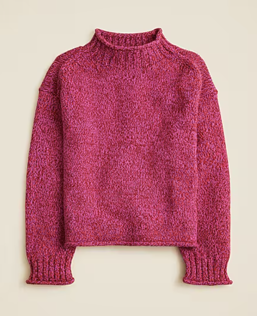 ROLL NECK SWEATER IN PINK FOR FALL AND WINTER, TURTLENECK ALTERNATIVES