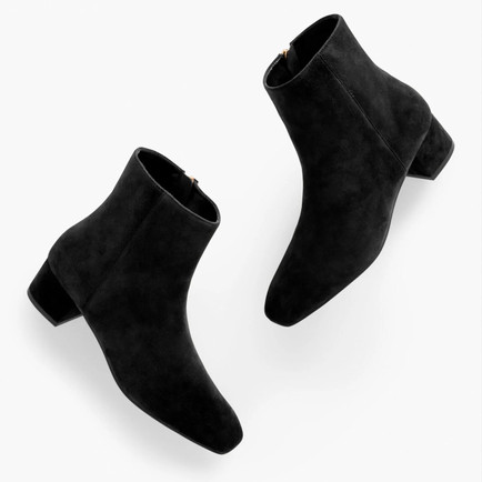 BLACK block heel bootie