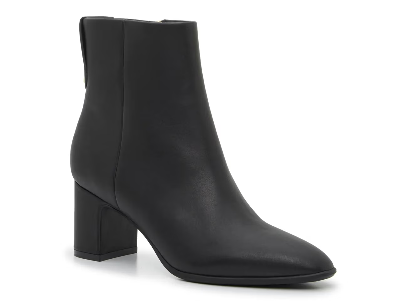 pointed toe block heel bootie