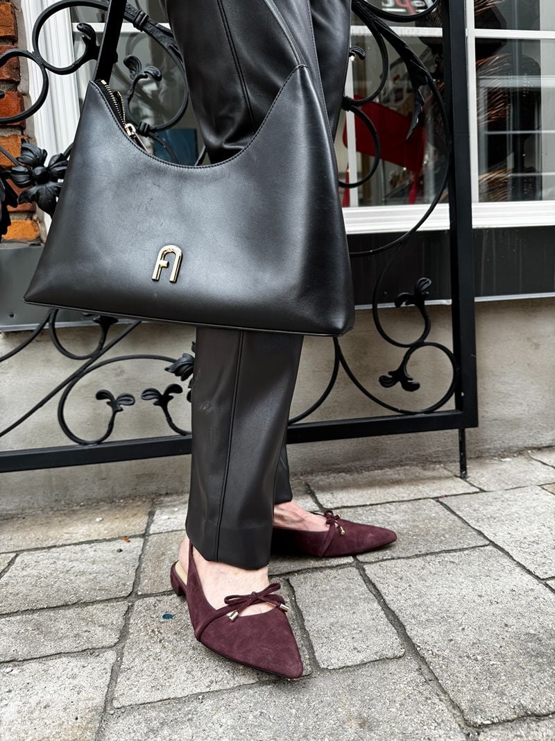 suede flat slingbacks