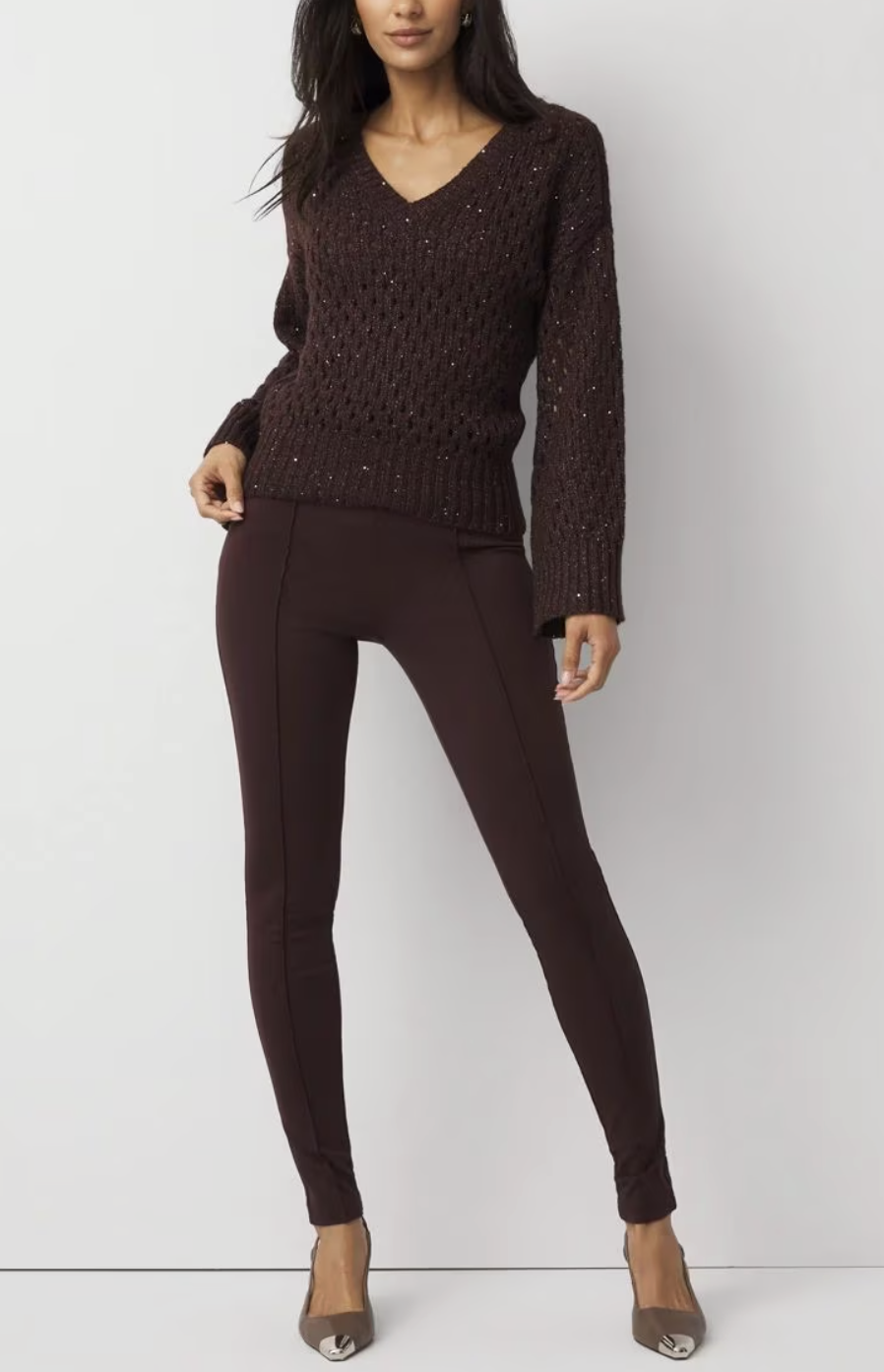 WARM ponte high rise leggings FOR WINTER