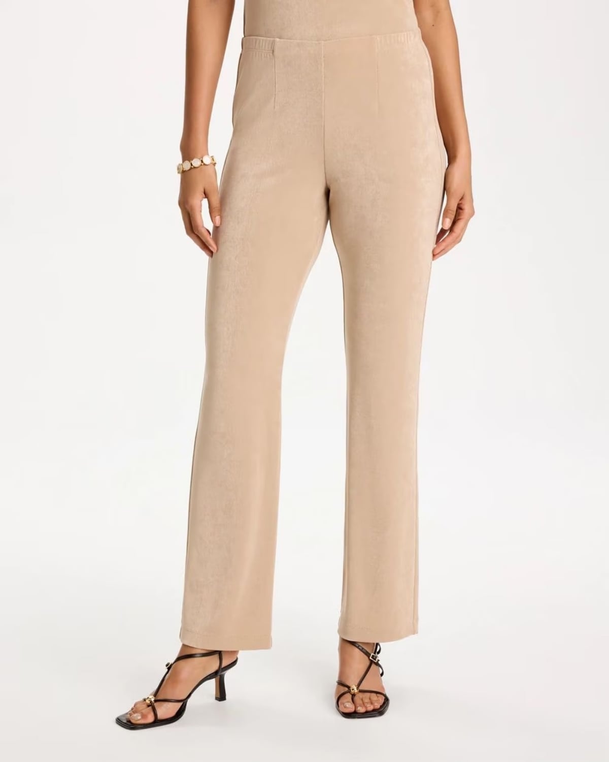 Chico's Travelers No Tummy Pants in New Sonora Sand 