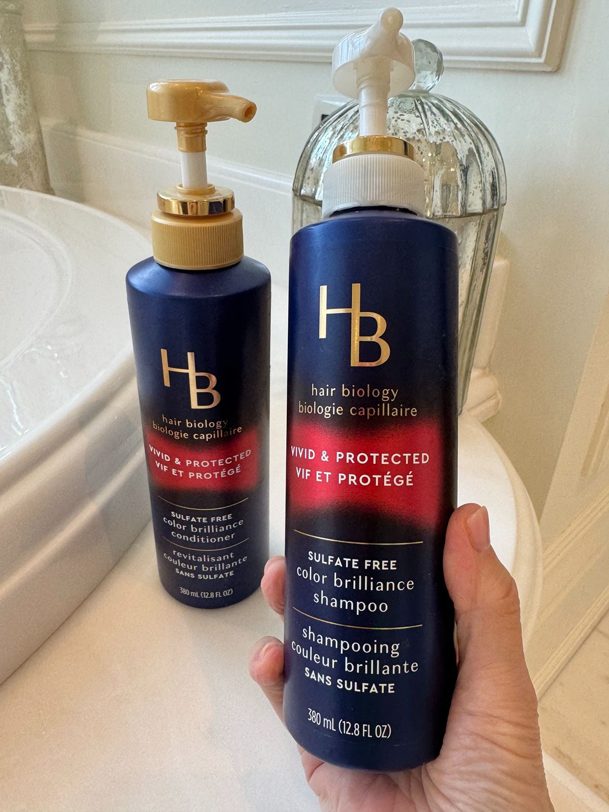 Hair Biology Vivid & Protected: Best Shampoo and Conditioner for Mature Color-Treated Hair