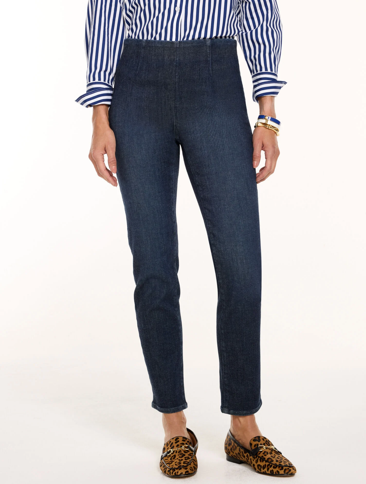 Talbots Slim Ankle Pull-On Travel Jeans