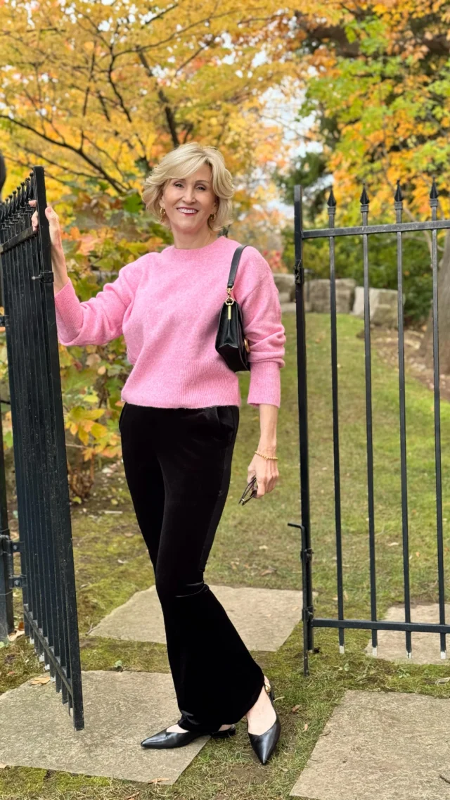 Cozy meets chic 💕 Loving this soft pink sweater paired with luxe velvet pants—perfect for keeping it comfy but still polished. These flat pointed slingbacks are my new go-to for effortless style! ✨ Loving pieces like this from @macys is always a little treat for the wardrobe. 

🩷Like this post and comment SHOP below to receive a DM with the link to shop this post on my LTK ⬇
https://liketk.it/5wAq6

#macys #macysstylecrew #macysblackfriday @macysstylecrew #over50style #over50andfabulous #over50women #over50fashion