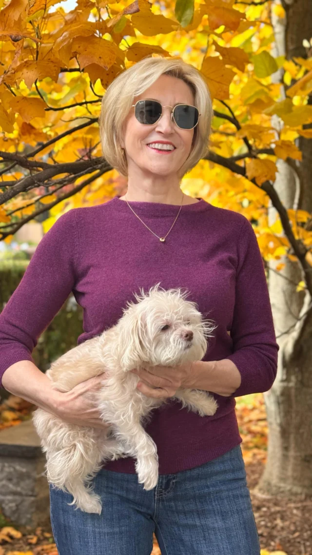 Nothing beats a crisp fall day spent among the leaves with my favorite furry friend 🍂🐾 I’ve been living in this burgundy cashmere sweater from @talbotsofficial — it’s soft, timeless, and the perfect pop of color against all the golden leaves. Paired with classic denim and comfy booties, it’s my go-to look for all things autumn. 🧡

Do you have a favorite fall sweater you reach for year after year?🤗🤩

🩷Like this post and comment SHOP below to receive a DM with the link to shop this post on my LTK ⬇
https://liketk.it/5vHWD

#talbots #talbotsofficial #falllooks #fallstyles #over50style #over50andfabulous #over50fashion #over50women