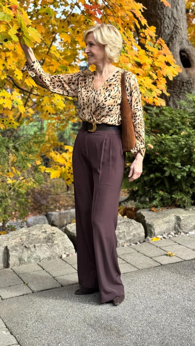 🩷Like this post and comment SHOP below to receive a DM with the link to shop this post on my LTK ⬇
https://liketk.it/5wAra 

Feeling a little wild today 🐆 This leopard print blouse paired with flared pants and suede booties is giving me all the cozy-chic vibes! Loving how effortless it is to mix bold prints with classic shapes—thank you @macys for making style this easy. 🥰

#macys #macysstylecrew #macysblackfriday @macysstylecrew 
#over50style #over50andfabulous #over50women #over50fashion