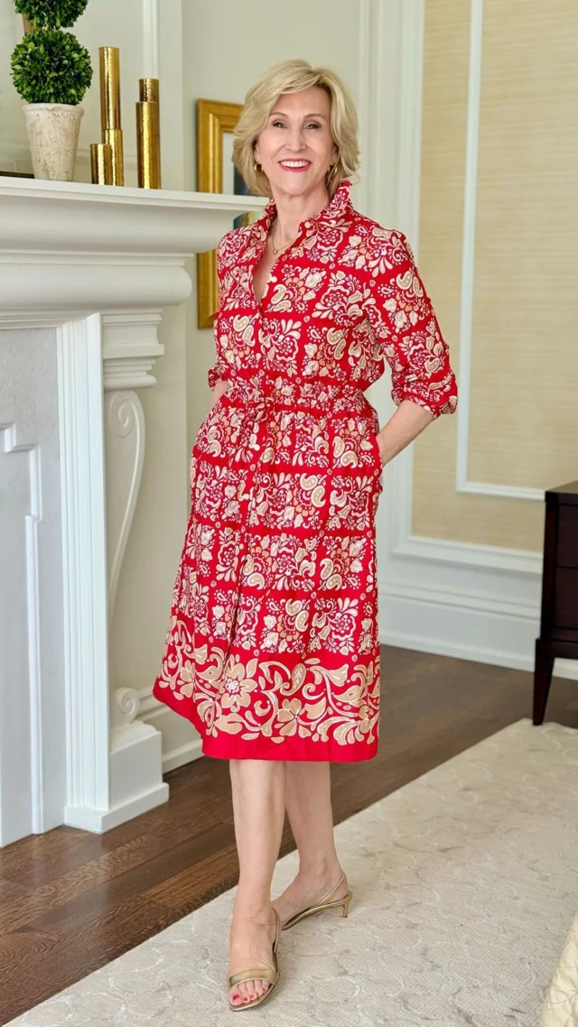 🩷Like this post and comment SHOP below to receive a DM with the link to shop this post on my LTK ⬇
https://liketk.it/5Qo4z

Finding a flattering shirtdress after 50 is all about shape, structure, and a little softness. ✨

I always look for a few key things: a defined waist (or tie), a collar that frames the face, and a skirt that skims — not clings. This @talbotsofficial shirtdress checks every box. The print adds interest without overwhelming, the length feels polished, and the fabric moves with you instead of fighting you.

The best part? 🤗A great shirtdress does the styling for you. Add simple heels, a smile, and you’re out the door feeling confident and pulled together.😘

#talbots #over50andfabulous #over50style #over50women #over50fashion