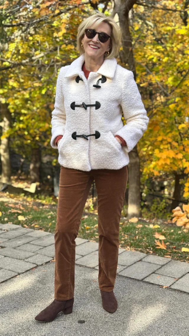 🩷Like this post and comment SHOP below to receive a DM with the link to shop this post on my LTK ⬇
https://liketk.it/5PG8o

Layering up never looked so good! This @talbotsofficial Sherpa jacket + corduroy pants combo is giving all the cozy-chic vibes—perfect for crisp days when comfort meets style. And yes, the booties seal the deal!

#talbotsofficial #talbots #over50style #over50andfabulous #over50women