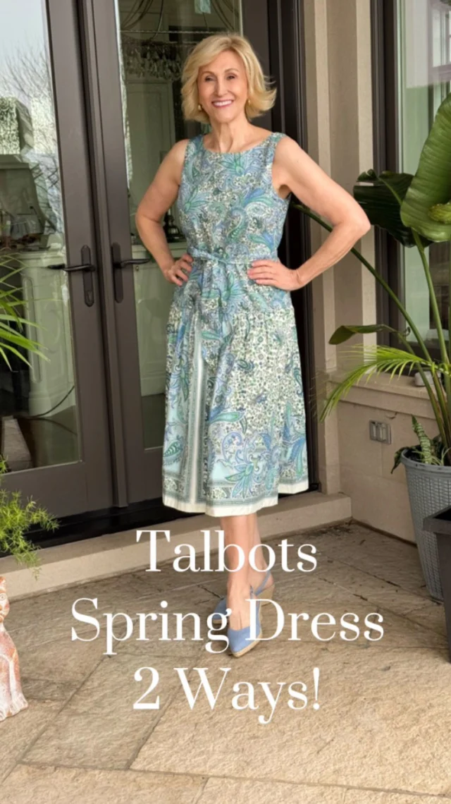 #talbotspartner I found the prettiest, most versatile dress that’s perfect for every spring occasion @talbotsofficial Style in Bloom Event.

I love this new figure-flattering silhouette and how simple it is to style 2 different ways. 

Which is your favorite?
*Classic &Ladylike 
*Modern & Casual 
ONE dress, TWO fab outfits!

🛍️Comment SHOP to receive a DM with the link to shop this post on my LTK ⬇
https://liketk.it/650a3

Talbots chic layering pieces and colorful accessories make styling a cinch. Add a short-sleeve denim jacket or colorful shrug. Slip on gold flats or denim espadrilles, and finish with an elegant summer clutch that doubles as a crossbody bag.

Mother’s Day, wedding and baby showers, graduation, birthday parties, travel – this dress is a feminine, elegant head turner no matter where you plan to wear it! 

Best part…Right Now- GET 40% OFF 1 regular item + 30% OFF the remainder of your purchase @talbotsofficial Style in Bloom Sale.

🩷Like this post &
Comment SHOP to receive a DM with the link to shop this post on my LTK ⬇
https://liketk.it/650a3

@Shop.LTK
#liketkit
#talbotspartner @talbotsofficial 

#springfashion #springoutfits fashionover40