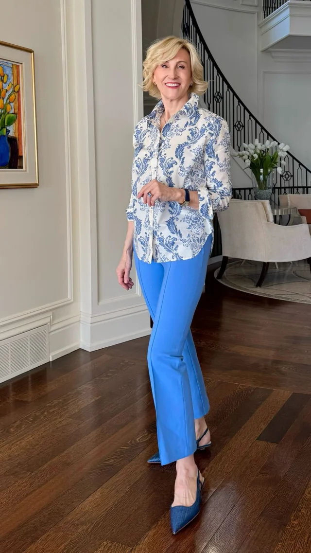 Apparently I’m in my “more blue, please” era 💙

I paired this blue toile print shirt from @anntaylor with matching blue pants from @spanx for that monochrome moment (that somehow always feels a little extra put-together), and finished it off with blue ballet flats to keep things simple and classic.🩵

It’s easy, a little polished, and one of those outfits that just makes you feel good the second you put it on ✨

🩷Like this post and comment SHOP below to receive a DM with the link to shop this post on my LTK ⬇
https://liketk.it/63S6g

#anntaylor #spanxpartner #jjillstyle #over50style #over50andfabulous