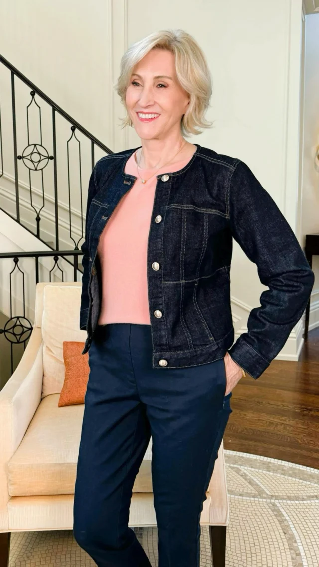 Soft layers and easy pieces… my kind of everyday combo 🤍🍑

Wearing a peach sweater under this collarless denim jacket from @jjillstyle with straight leg pants and suede ballet flats—because I love an outfit that feels as good as it looks.🥰

It’s that perfect mix of cozy and polished, with just a little texture and color to keep things interesting. Effortless, comfortable, and ready for wherever the day takes me ✨

🩷Like this post and comment SHOP below to receive a DM with the link to shop this post on my LTK ⬇
https://liketk.it/63qob

#jjillstyle #jjill #over50andfabulous #over50style #over50women