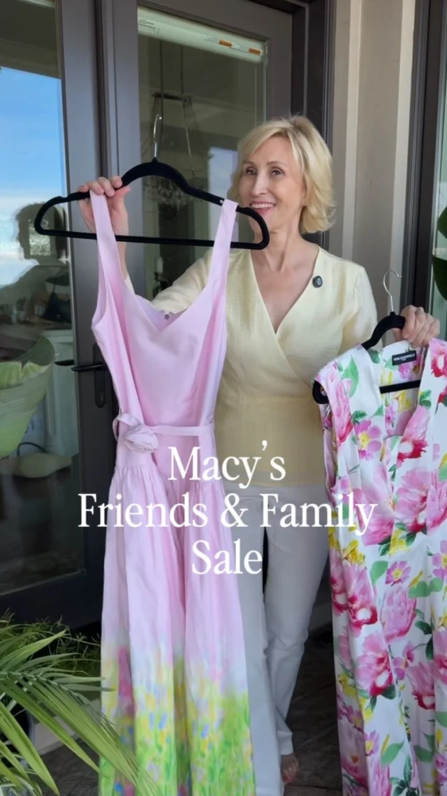 #macyspartner Spring means Special Occasion Dresses, and I found two twirl-worthy beauties and some fabulous shoes to go with them!

🛍️Comment SHOP to get links for these gorgeous spring looks sent straight to your DM!

Everything I’m wearing and more, all on sale right now @macys Friends & Family Sale!

Enjoy the best value on the best brands with 30% off, 15% off Beauty, and earn Star Money. *exclusions apply
4/22 - 5/3

@shop.ltk 
 #liketkit 

 liketk.it/https://liketk.it/68UyL

@macys #macyspartner 

#springfashion #springoutfits fashionover40 fashionover50