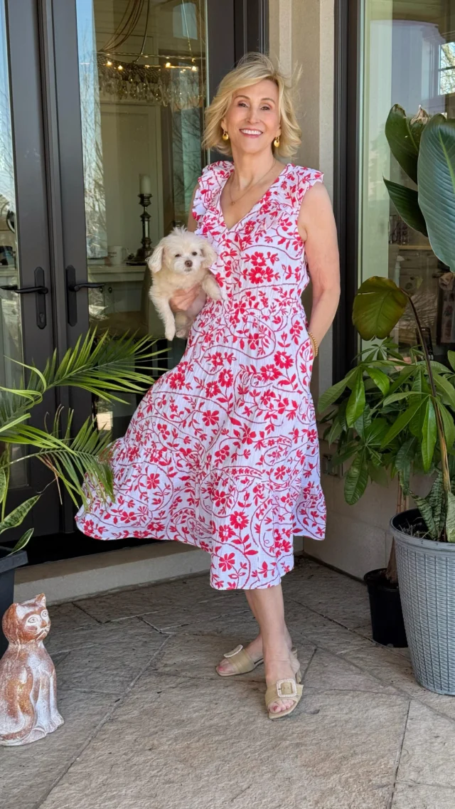 This dress just feels like sunshine in outfit form ❤️🌸

I’m wearing this red floral tiered dress from @nordstrom and I love how the ruffle details and flowy layers give it that easy, feminine feel without trying too hard. It moves so beautifully and is honestly one of those pieces that makes you want to twirl a little.

Paired it with simple woven slides to keep things relaxed and effortless—perfect for warm days when comfort is just as important as looking put together 🙌

This is definitely a throw-on-and-go favorite for me right now ✨

Comment SHOP below to receive a DM with the link to this post on my LTK ⬇ 
https://liketk.it/6bCuf 

#nordstrom #over50style #over50women #over50fashion #influencerover50