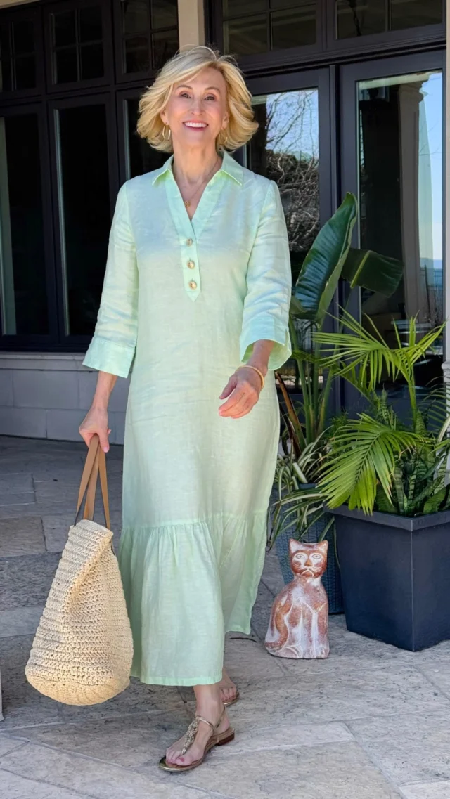 This dress is giving easy, effortless, and a little bit of fun 💚✨ I’m such a fan of a good maxi, and this green 3/4 sleeve one from @lillypulitzer just feels like the perfect throw-on-and-go piece.

It’s flowy, flattering, and one of those outfits that works for everything—from busy days out to a relaxed dinner without needing a single outfit change 💁‍♀️

Honestly, the kind of dress you reach for once… and then never want to take off 🌿

Comment SHOP below to receive a DM with the link to this post on my LTK ⬇ https://liketk.it/6bFBw 

#lillypulitzer #over50style #over50andfabulous #over50women #over50fashion
