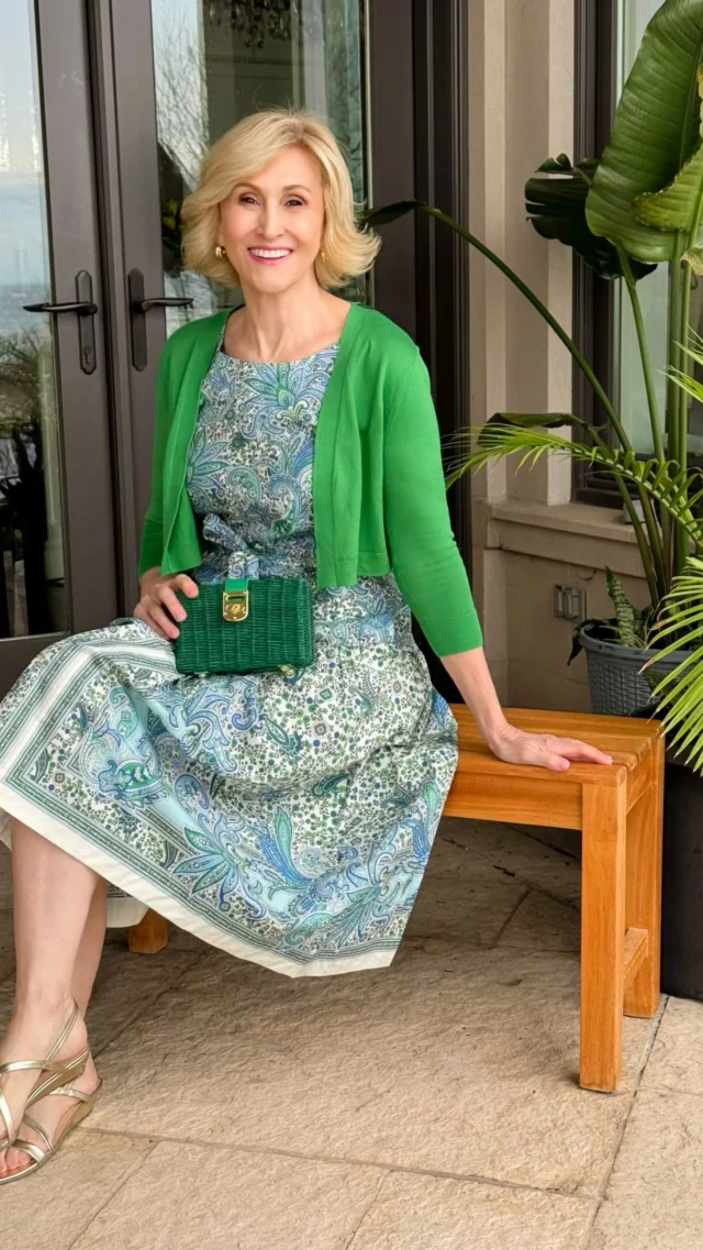 I’ve always believed that getting dressed should be fun, and this outfit definitely puts a smile on my face! 💚💙

This beautiful green and blue patterned dress from @talbotsofficial is one of those pieces that does all the work for you. I paired it with a soft green shrug for a little extra coverage, gold sandals to add a touch of shine, and a green wicker bag that brings the whole look together. It’s easy, comfortable, and perfect for everything from lunch with friends to a summer outing.☀️

Debs Style tip: When you’re wearing a patterned dress, pick one colour from the print and repeat it in your accessories or layering pieces. It creates a polished, coordinated look without feeling too “matchy-matchy.”

🛍️Comment SHOP below to receive a DM with the link to this post on my LTK ⬇ https://liketk.it/6haCl

#talbots #talbotsofficial #over50andfabulous #over50style #over50women