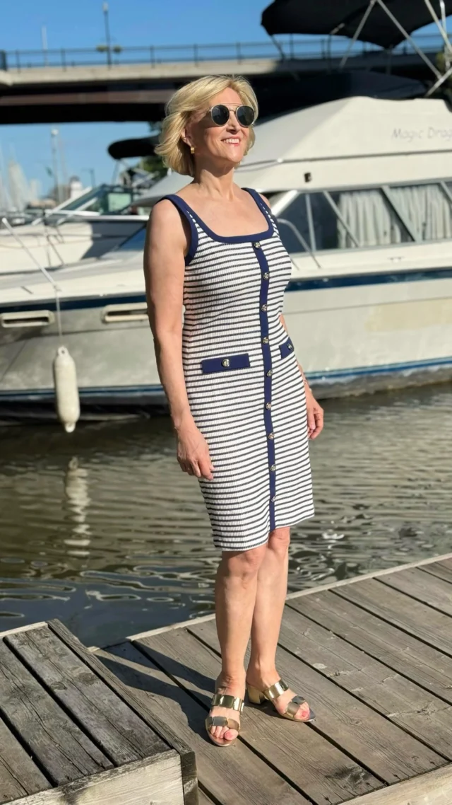A classic striped dress is a wardrobe essential and never goes out of style. 🤍⚓️

I love finding pieces that are easy to throw on but still make you feel put together, and this striped tank dress from @macys is exactly that. I paired it with gold block heels to dress it up a little, but it would look just as cute with white sneakers or flat sandals for everyday.

Classic, comfortable, and one of those dresses you’ll reach for all season long. 💙✨

🛍️Comment SHOP below to receive a DM with the link to this post on my LTK ⬇ https://liketk.it/6iscX 

#macys #over50style #over50andfabulous #over50women #over50fashion